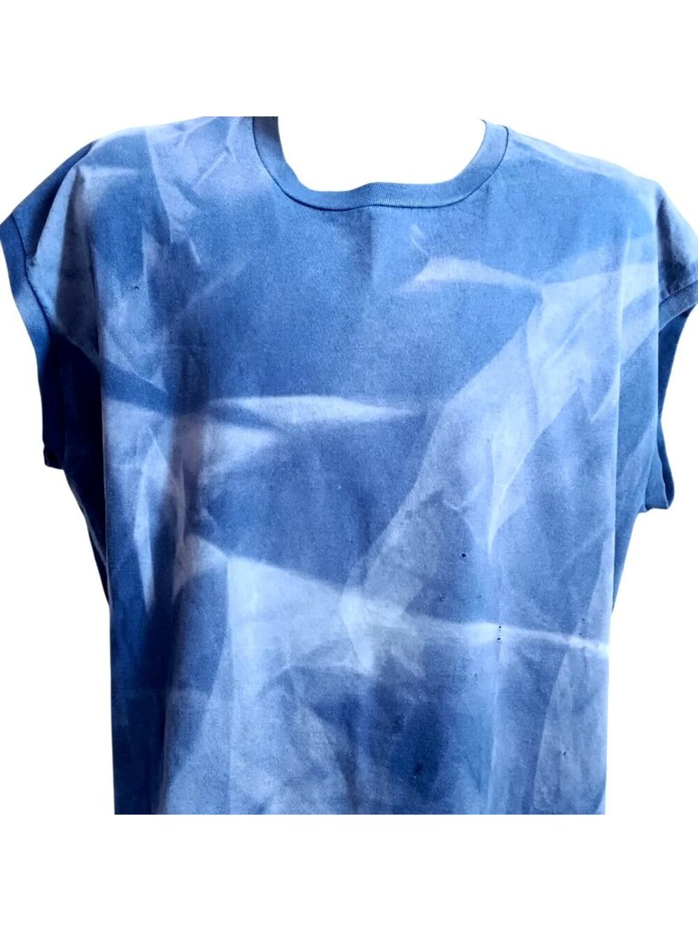 XXL Vintage Sleeveless T-shirt Random Fade Jerzees distress Holes 90s USA